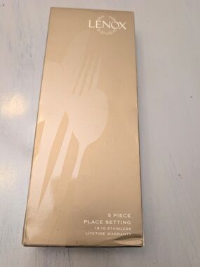 Lenox Opal Innocence Flatware Set NIB - Silver Finish
